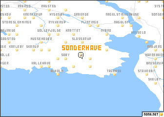 map of Sønderhave