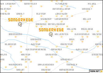 map of Sønderhede