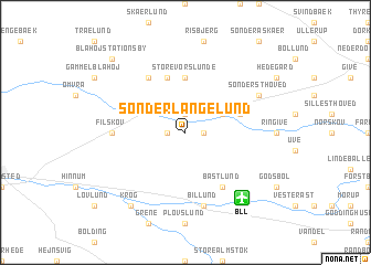 map of Sønder Langelund