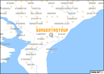 map of Sønder Tåstrup