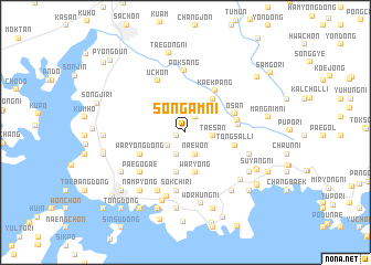 map of Songam-ni
