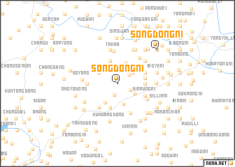 map of Songdŏng-ni