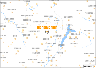 map of Sŏngdŏng-ni