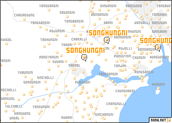 map of Songhŭng-ni