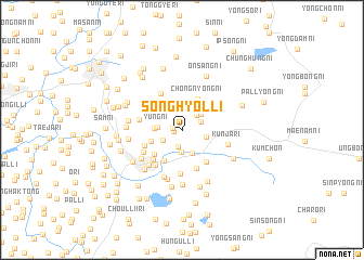 map of Songhyŏl-li