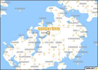 map of Songhyŏn-ni