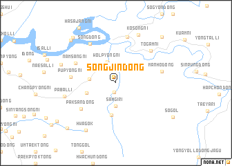 map of Songjin-dong