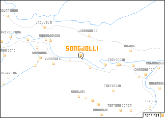 map of Songjŏl-li