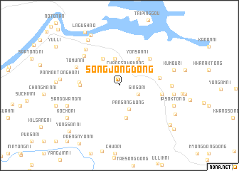 map of Songjŏng-dong