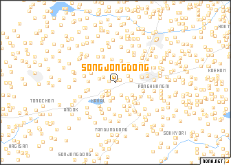 map of Songjŏng-dong