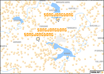 map of Songjŏng-dong
