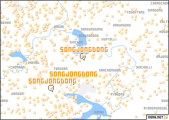 map of Songjŏng-dong