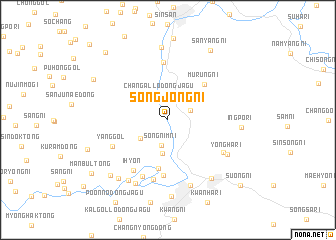 map of Songjŏng-ni
