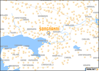 map of Sŏngnam-ni