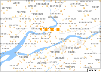 map of Songnam-ni