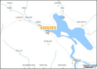 map of Songnes