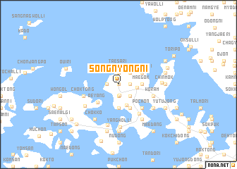 map of Sŏngnyŏng-ni