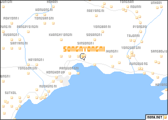 map of Songnyŏng-ni