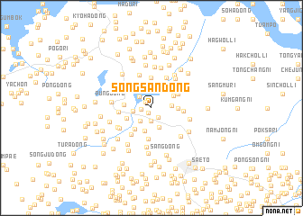 map of Sŏngsan-dong