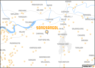 map of Songsan-gol