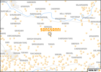 map of Sŏngsan-ni