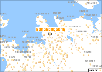 map of Songsŏng-dong