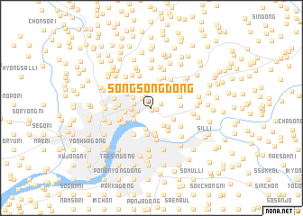 map of Songsŏng-dong