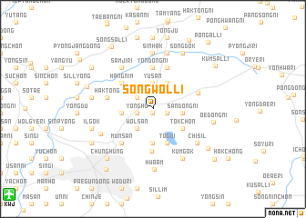 map of Sŏngwŏl-li