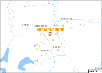 map of Soni Jalambāni