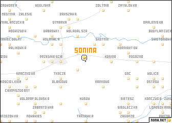 map of Sonina