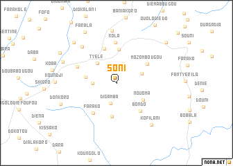 map of Soni