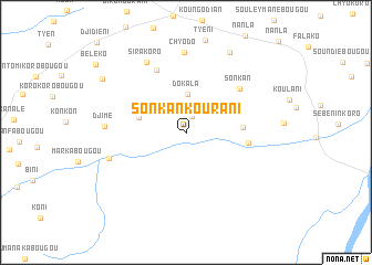 map of Sonkankourani