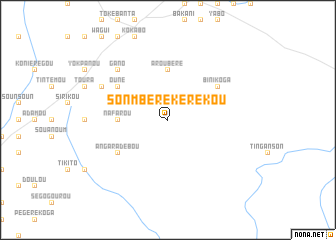 map of Sonmbérékerekou