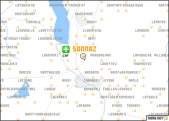 map of Sonnaz