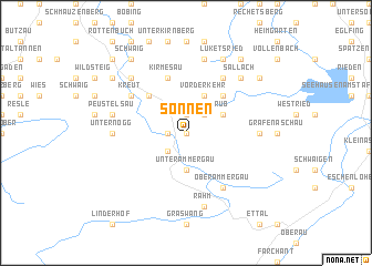 map of Sonnen