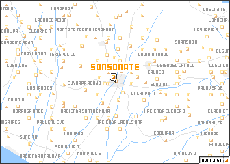 map of Sonsonate