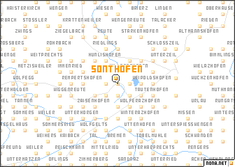 map of Sonthofen