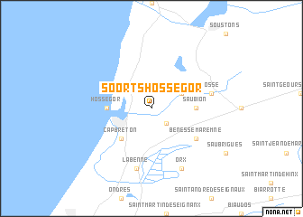 map of Soorts-Hossegor