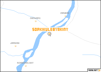 map of Sopki Kulebyakiny