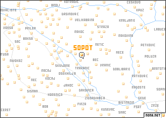 map of Sopot