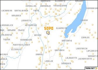 map of Sopó
