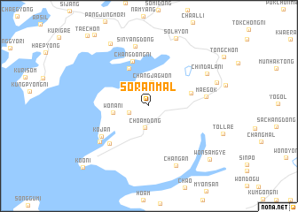 map of Sŏran-mal