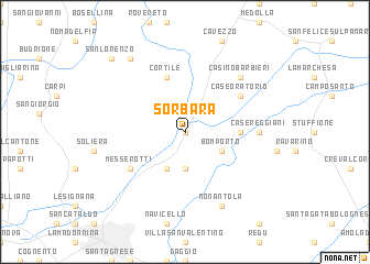 map of Sorbara