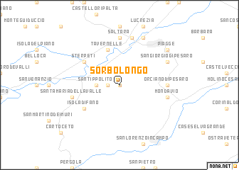 map of Sorbolongo