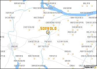 map of Sorbolo