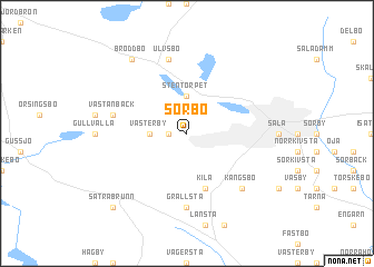 map of Sörbo