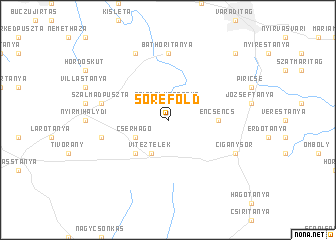 map of Sőreföld