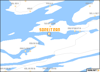 map of Sør-Eitran