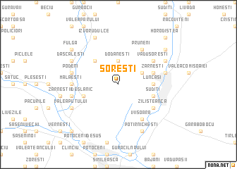 map of Soreşti