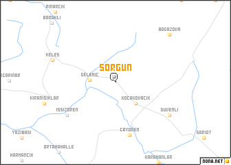 map of Sorgun